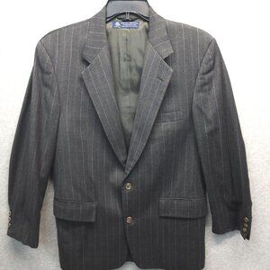 Brooks Brothers 40R Vintage‎ Wool Gray Blazer Suit Jacket Sport Coat USA Made